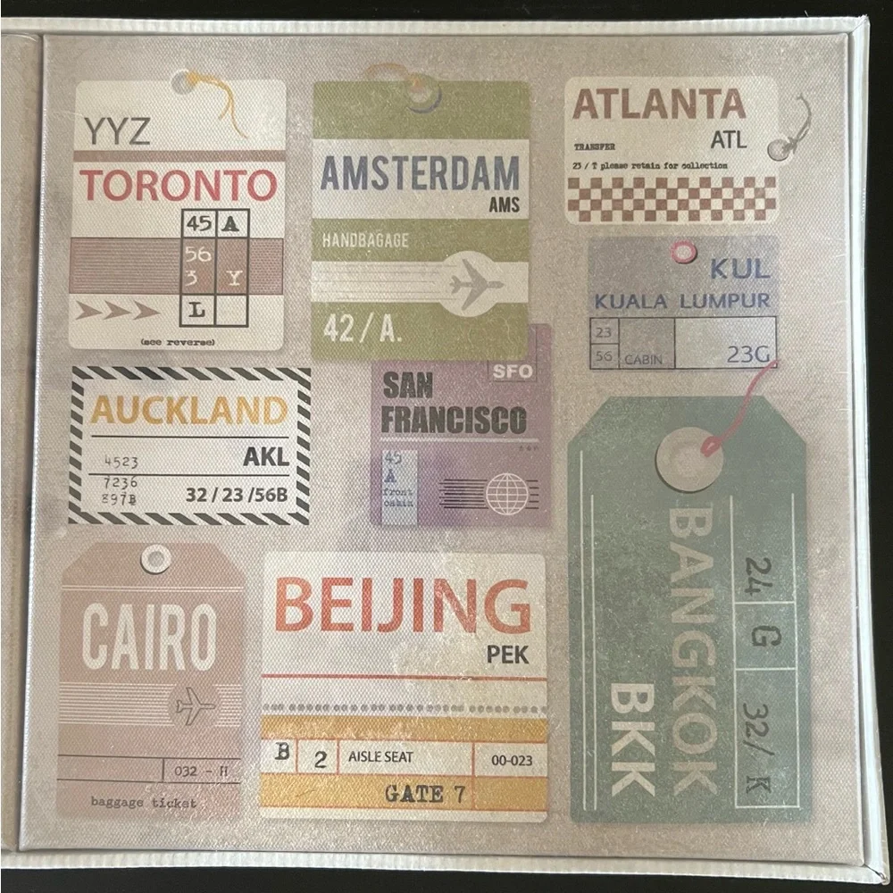 Canvas Artwork 3-pc Travel Wall Decor